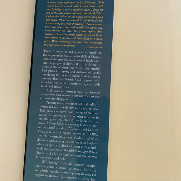 Saving Fish from Drowning by Amy Tan hardcover book - Picture 3 of 7